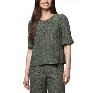 NEW SPLENDID versailles floral blouse in vine